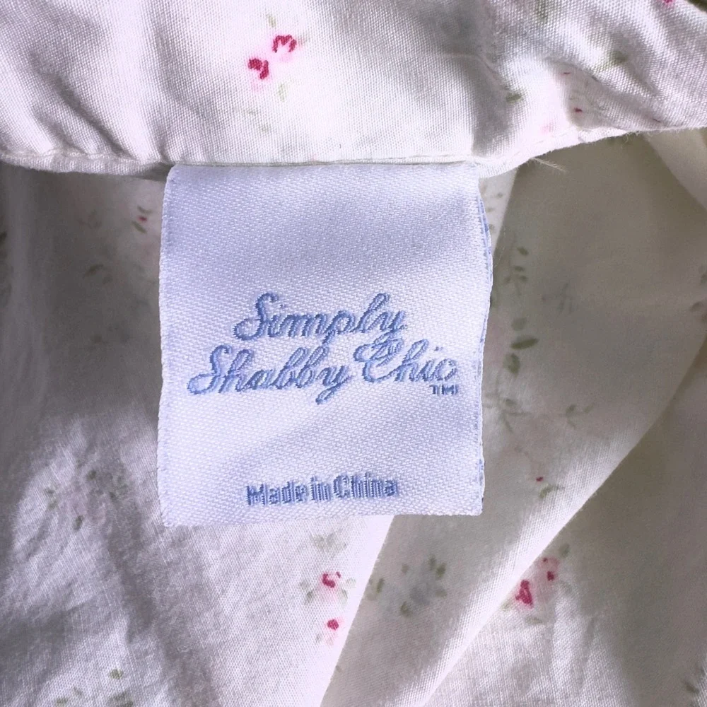 Rachel Ashwell Simply Shabby Chic Belle Hydrangea Blue KING Duvet & Ruffle Shams